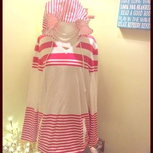 NWT large talbots hooded shirt